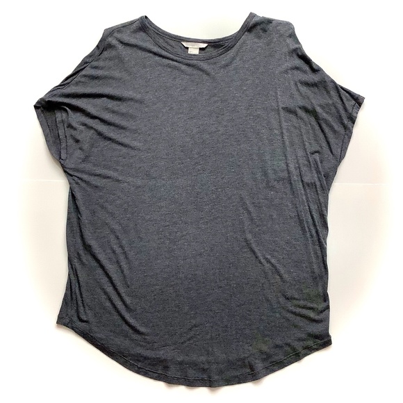 H&M Drop Sleeve Loose Grey T-Shirt - Picture 1 of 4